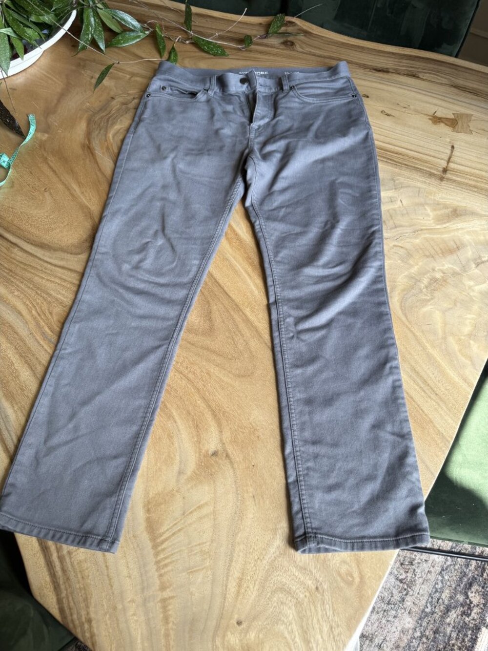 Banana Republic Traveler Pants Grey Men's 33x30